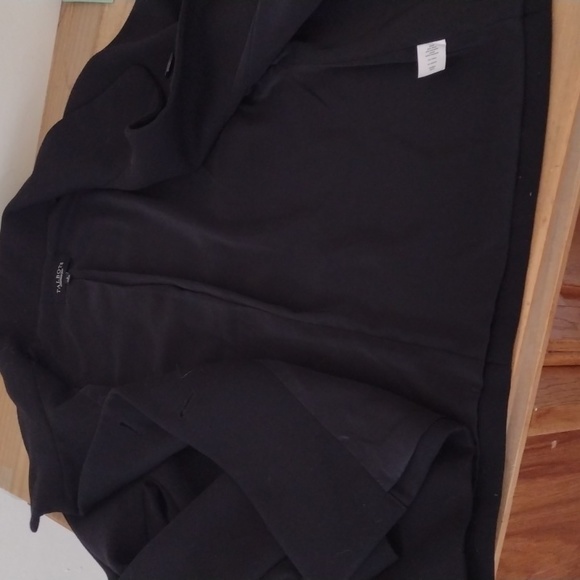 Talbots Black Wool Blend 4 Button Blazer Style Overcoat Size 8 - Picture 8 of 11